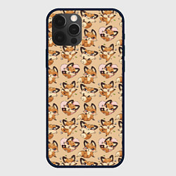 Чехол для iPhone 12 Pro Max Лисица Луна, цвет: 3D-черный