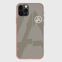 Чехол для iPhone 12 Pro Max Linkin Park: Grey style, цвет: 3D-светло-розовый