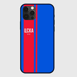 Чехол для iPhone 12 Pro Max ЦСКА Форма, цвет: 3D-черный