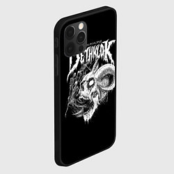Чехол для iPhone 12 Pro Max Dethklok: Goat Skull, цвет: 3D-черный — фото 2