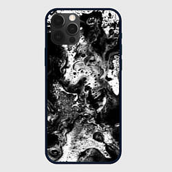 Чехол для iPhone 12 Pro Max Чёрная краска, цвет: 3D-черный