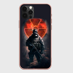 Чехол для iPhone 12 Pro Max STALKER: Red Sun, цвет: 3D-светло-розовый