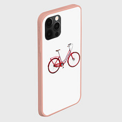 Чехол для iPhone 12 Pro Max Велосипед, цвет: 3D-светло-розовый — фото 2