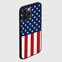 Чехол для iPhone 12 Pro Max Флаг США, цвет: 3D-черный — фото 2