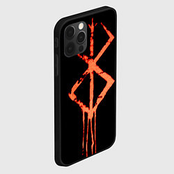 Чехол для iPhone 12 Pro Max Берсерк Клеймо символ, цвет: 3D-черный — фото 2