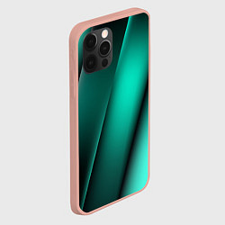 Чехол для iPhone 12 Pro Max Emerald lines, цвет: 3D-светло-розовый — фото 2