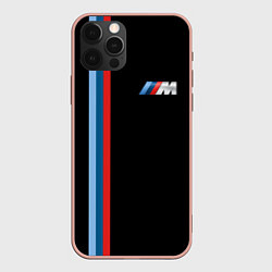 Чехол для iPhone 12 Pro Max BMW BLACK COLLECTION БМВ, цвет: 3D-светло-розовый