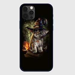 Чехол для iPhone 12 Pro Max Ведьмин котенок, цвет: 3D-черный