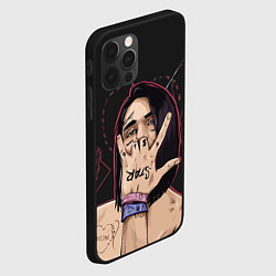 Чехол для iPhone 12 Pro Max Face Star, цвет: 3D-черный — фото 2