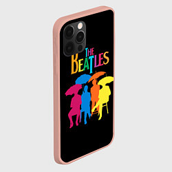 Чехол для iPhone 12 Pro Max The Beatles: Colour Rain, цвет: 3D-светло-розовый — фото 2