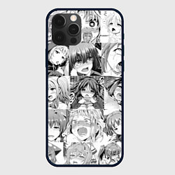 Чехол для iPhone 12 Pro Max Японская анимация компиляция, цвет: 3D-черный
