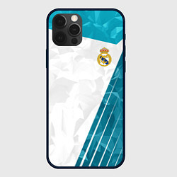 Чехол для iPhone 12 Pro Max FC Real Madrid: Abstract, цвет: 3D-черный