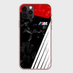 Чехол для iPhone 12 Pro Max BMW M: Poly Sport, цвет: 3D-светло-розовый