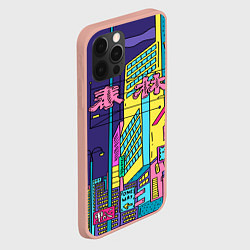 Чехол для iPhone 12 Pro Max Токио сити, цвет: 3D-светло-розовый — фото 2