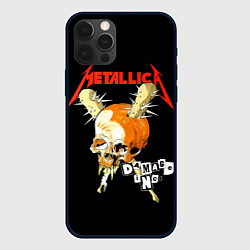 Чехол iPhone 12 Pro Max Metallica - orange skull