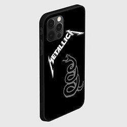 Чехол для iPhone 12 Pro Max Metallica - snake, цвет: 3D-черный — фото 2