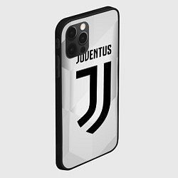 Чехол для iPhone 12 Pro Max FC Juventus: Silver Original, цвет: 3D-черный — фото 2