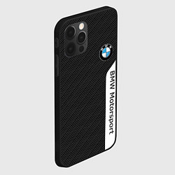 Чехол для iPhone 12 Pro Max BMW CARBON БМВ КАРБОН, цвет: 3D-черный — фото 2