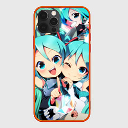 Чехол для iPhone 12 Pro Max Vocaloid, цвет: 3D-красный