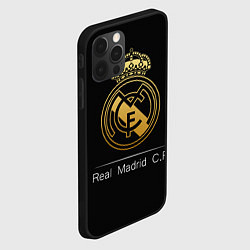 Чехол для iPhone 12 Pro Max FC Real Madrid: Gold Edition, цвет: 3D-черный — фото 2