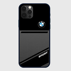 Чехол для iPhone 12 Pro Max BMW SPORT БМВ СПОРТ, цвет: 3D-черный