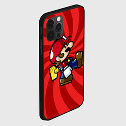 Чехол для iPhone 12 Pro Max Super Mario: Red Illusion, цвет: 3D-черный — фото 2