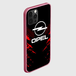 Чехол для iPhone 12 Pro Max Opel: Red Anger, цвет: 3D-малиновый — фото 2