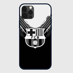 Чехол для iPhone 12 Pro Max FC Barcelona: Black Style, цвет: 3D-черный