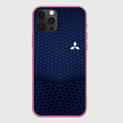 Чехол для iPhone 12 Pro Max Mitsubishi: Sport Motors, цвет: 3D-малиновый