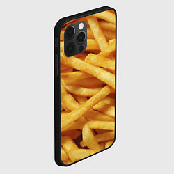 Чехол для iPhone 12 Pro Max Картофель фри, цвет: 3D-черный — фото 2