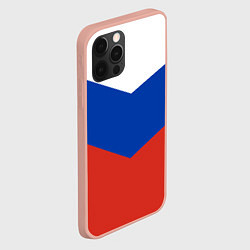 Чехол для iPhone 12 Pro Max Российский триколор, цвет: 3D-светло-розовый — фото 2