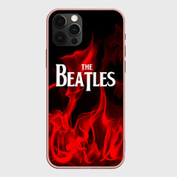 Чехол для iPhone 12 Pro Max The Beatles: Red Flame, цвет: 3D-светло-розовый