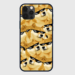 Чехол для iPhone 12 Pro Max Doge: Deal with it, цвет: 3D-черный