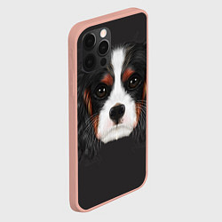 Чехол для iPhone 12 Pro Max Cavalier King Charles, цвет: 3D-светло-розовый — фото 2