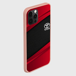Чехол для iPhone 12 Pro Max Toyota: Red Sport, цвет: 3D-светло-розовый — фото 2