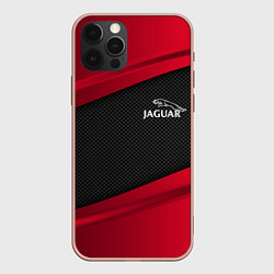 Чехол для iPhone 12 Pro Max Jaguar: Red Sport, цвет: 3D-светло-розовый