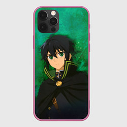 Чехол для iPhone 12 Pro Max Yuichiro Hyakuya, цвет: 3D-малиновый