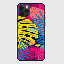 Чехол для iPhone 12 Pro Max Тропическая мода, цвет: 3D-черный