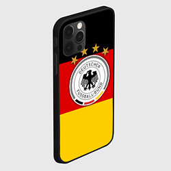 Чехол для iPhone 12 Pro Max Немецкий футбол, цвет: 3D-черный — фото 2