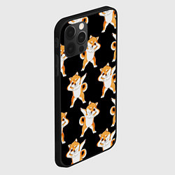 Чехол для iPhone 12 Pro Max Foxes Dab, цвет: 3D-черный — фото 2