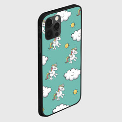 Чехол для iPhone 12 Pro Max Love of Unicorns, цвет: 3D-черный — фото 2