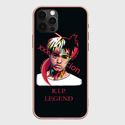 Чехол для iPhone 12 Pro Max XXXTentacion: RIP Legend, цвет: 3D-светло-розовый