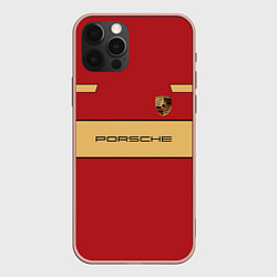 Чехол для iPhone 12 Pro Max Porsche Design, цвет: 3D-светло-розовый