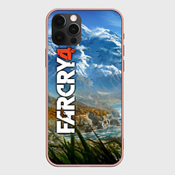 Чехол для iPhone 12 Pro Max Far Cry 4: Ice Mountains, цвет: 3D-светло-розовый