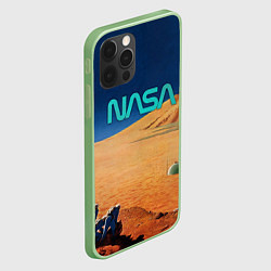 Чехол для iPhone 12 Pro Max NASA on Mars, цвет: 3D-салатовый — фото 2