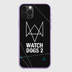 Чехол для iPhone 12 Pro Max Watch Dogs 2: Tech Geometry, цвет: 3D-сиреневый