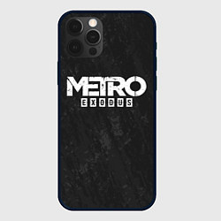 Чехол для iPhone 12 Pro Max Metro Exodus: Space Grey, цвет: 3D-черный