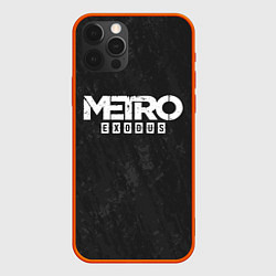 Чехол для iPhone 12 Pro Max Metro Exodus: Space Grey, цвет: 3D-красный