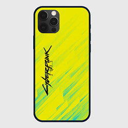 Чехол для iPhone 12 Pro Max Cyberpunk 2077: Yellow, цвет: 3D-черный