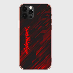 Чехол для iPhone 12 Pro Max Cyberpunk 2077: Red Breaks, цвет: 3D-светло-розовый